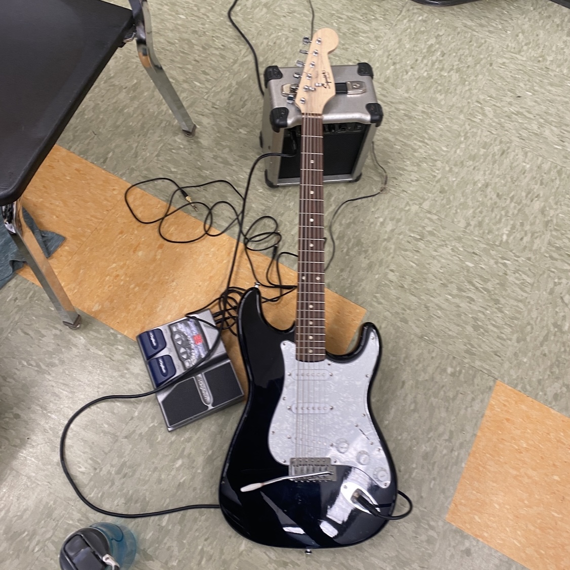 A guitar with bass strings